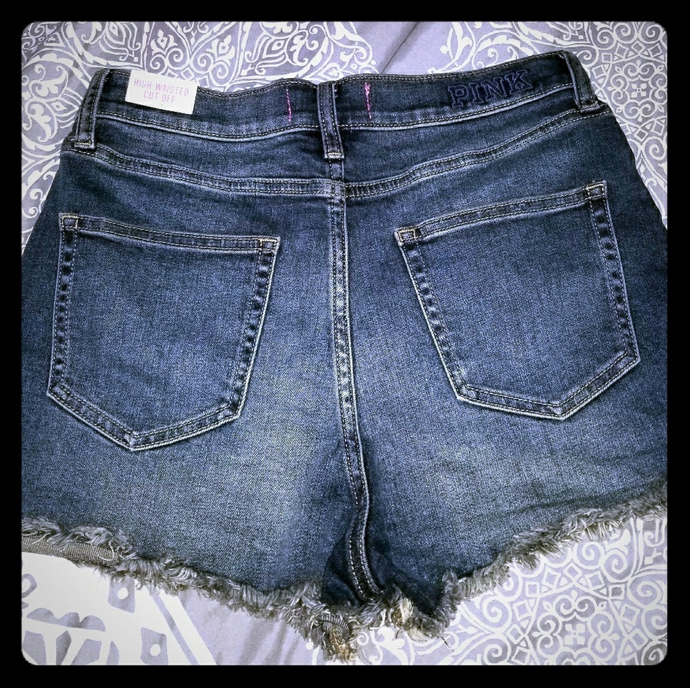 **NWT** VS PINK HIGH WAIST SHORTS!